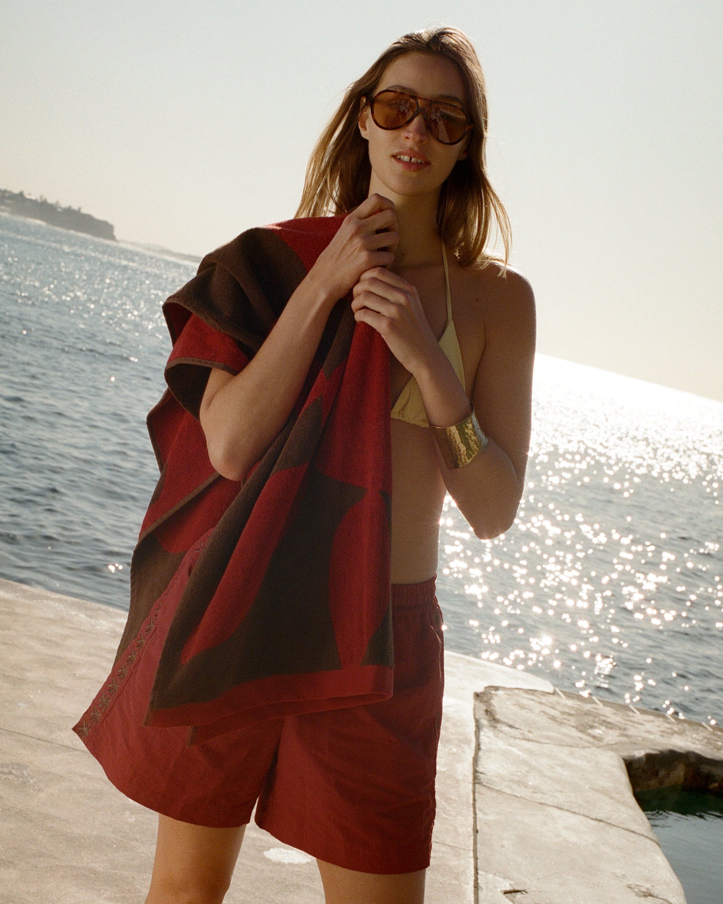 Calvi Towel - Red Ochre