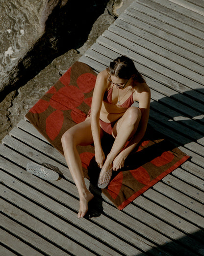 Calvi Towel - Red Ochre