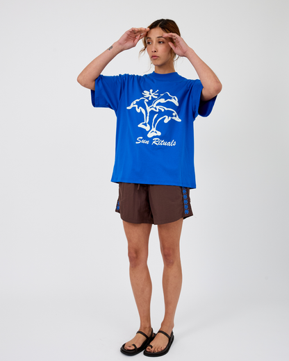 Dolphin Dream Tee - Sea Blue