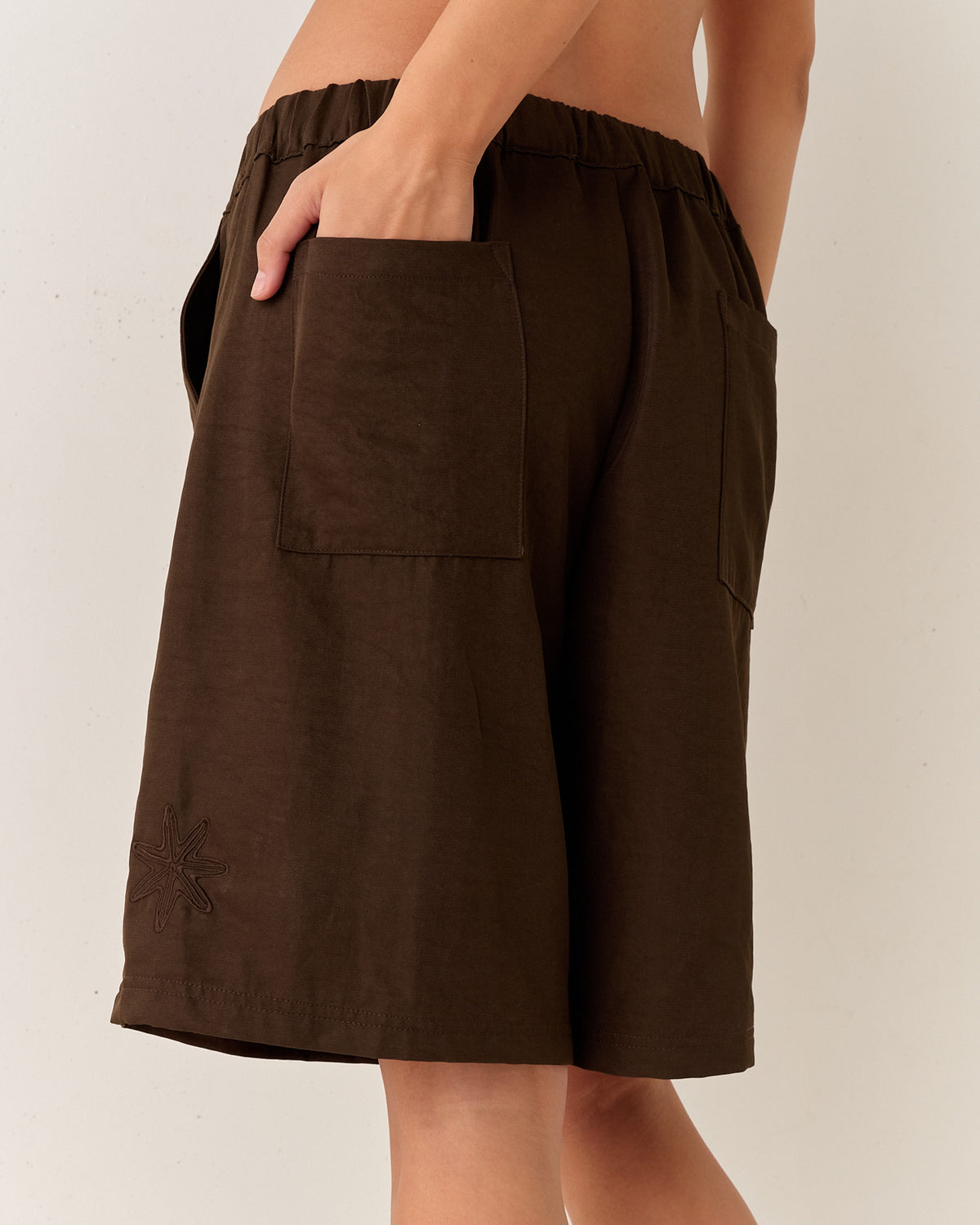 Pomalo Longline Shorts - Choc