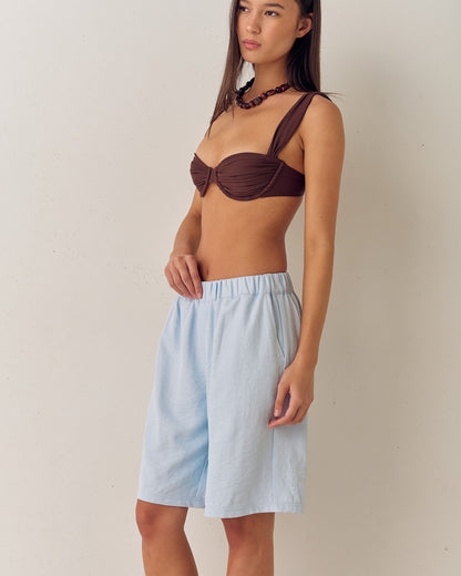 Pomalo Longline Shorts - Dusty Blue