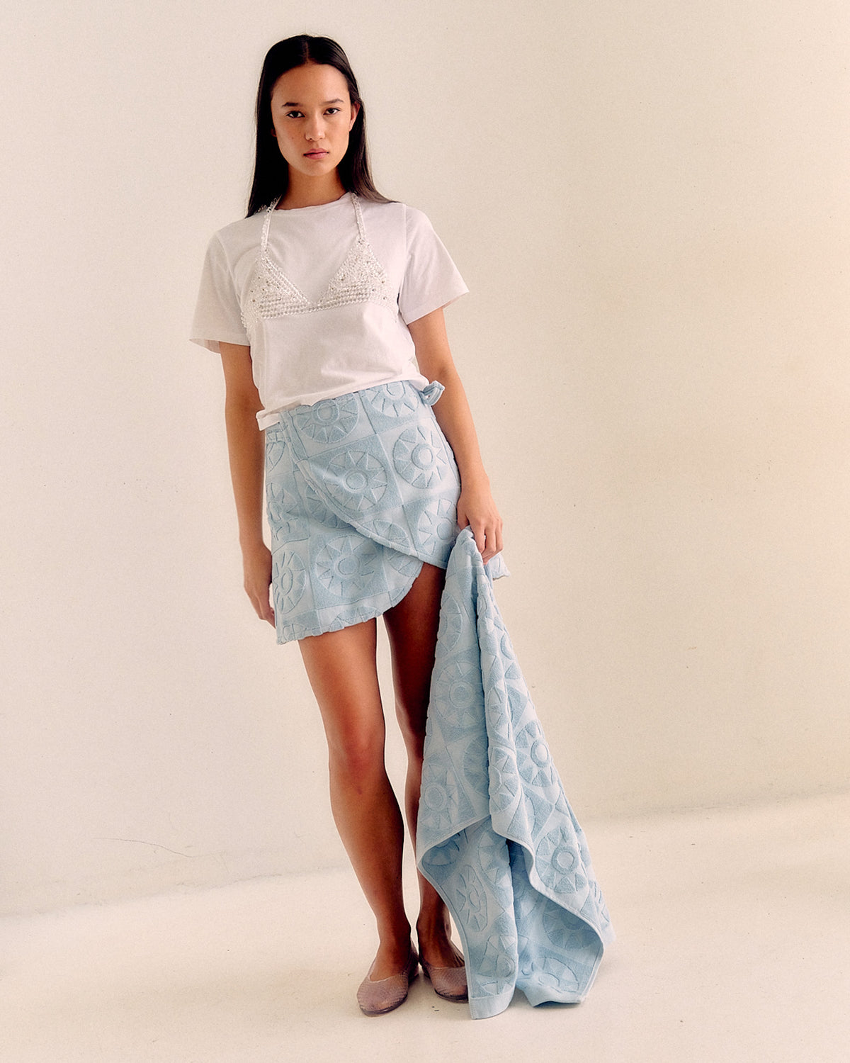Baska Voda Towel - Dusty Blue
