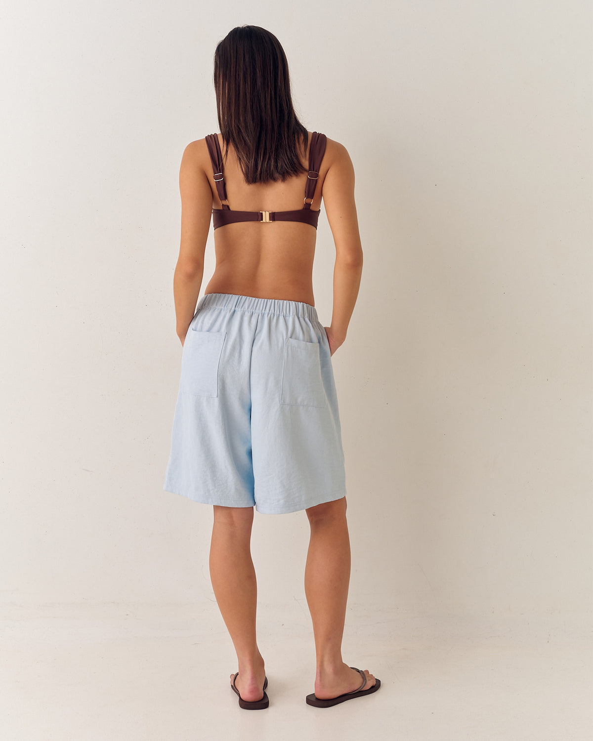 Pomalo Longline Shorts - Dusty Blue