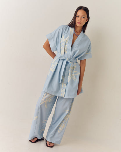 Adriatic Robe - Dusty Blue