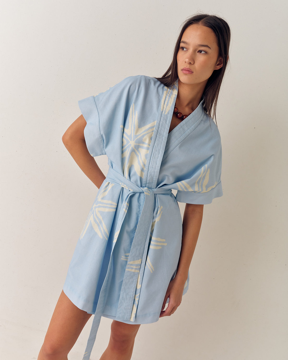 Adriatic Robe - Dusty Blue