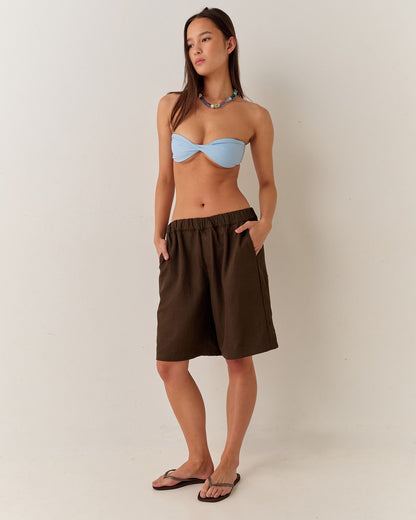 Pomalo Longline Shorts - Choc