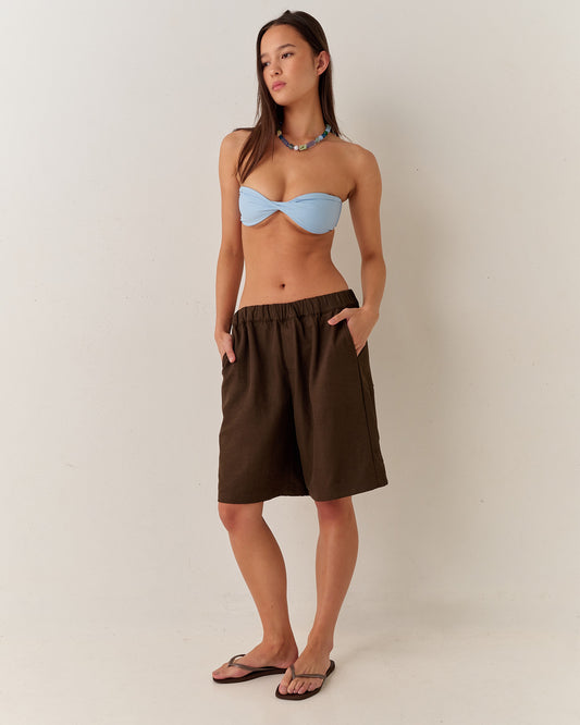 Pomalo Longline Shorts - Choc