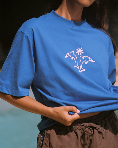 Holiday Tee - Sea Blue