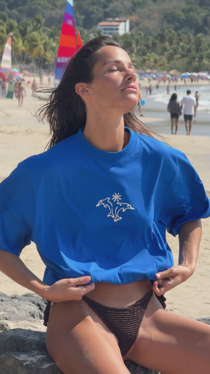 Holiday Tee - Sea Blue
