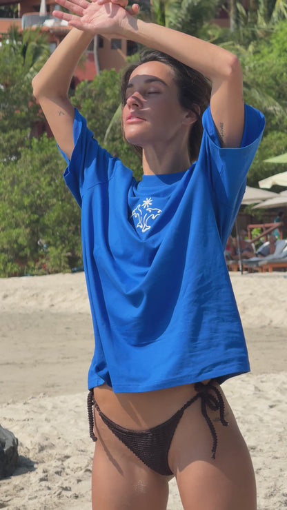 Holiday Tee - Sea Blue